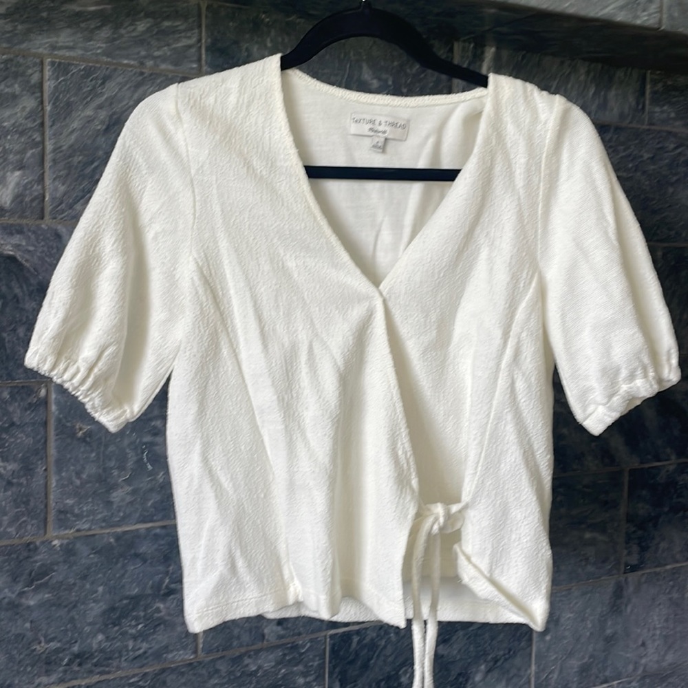 Madewell white blouse size small.